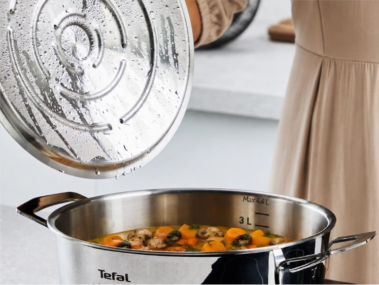Металева кришка каструлі Tefal з ефектом конденсації