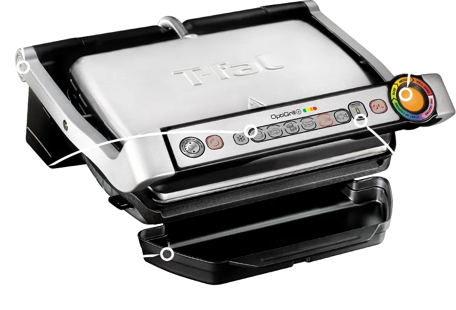 Фото Гриль-барбекю електричний Tefal OptiGrill+ GC 716 - 2