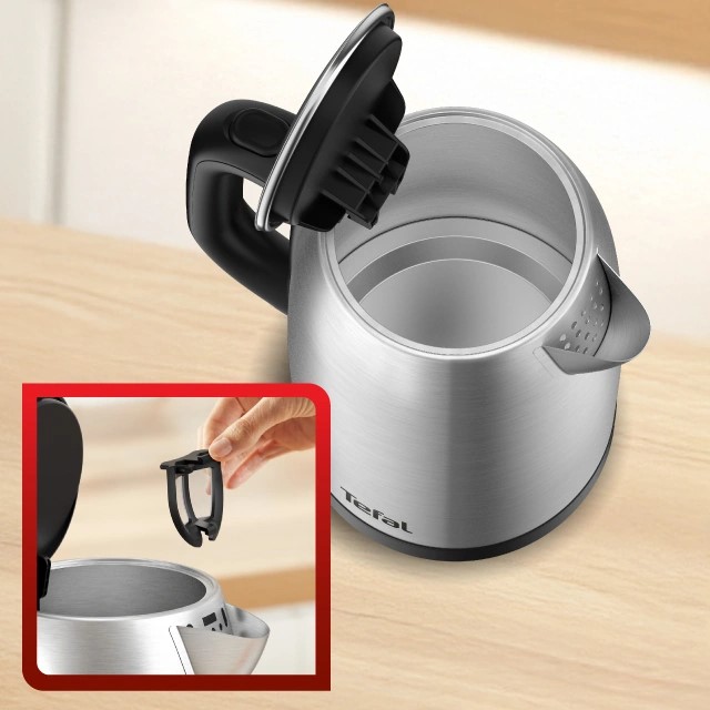 Знімний фільтр і прихований нагрівальний елемент чайника Tefal KI1R0DE0