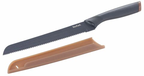 Ніж для хліба Tefal Fresh Kitchen 20 см з чохлом K1221805 Ніж для хліба Tefal Fresh Kitchen 20 см з чохлом K1221805