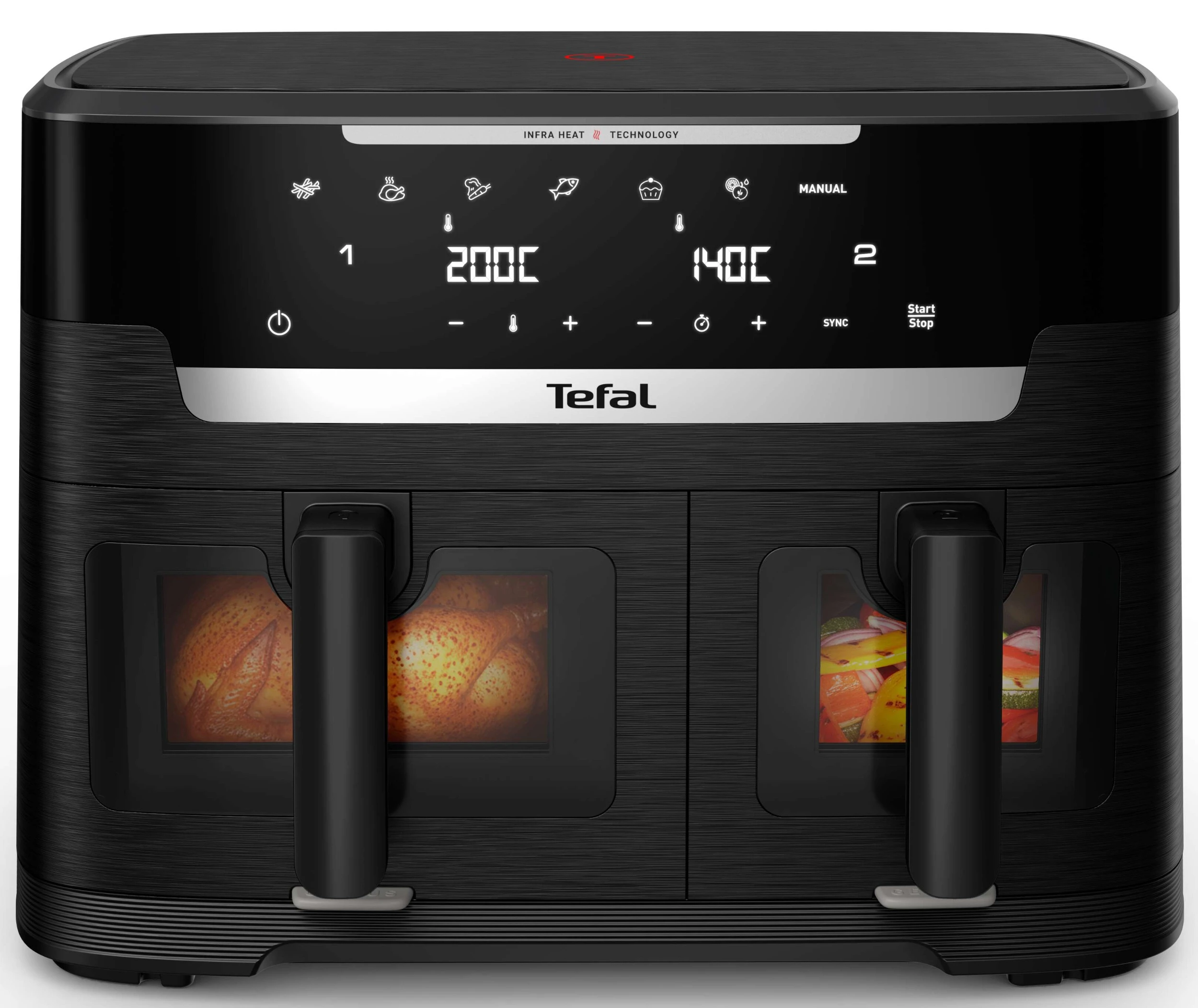 Мультипіч (Аерогриль) Tefal Ever Fry XXL Dual EY9488E0