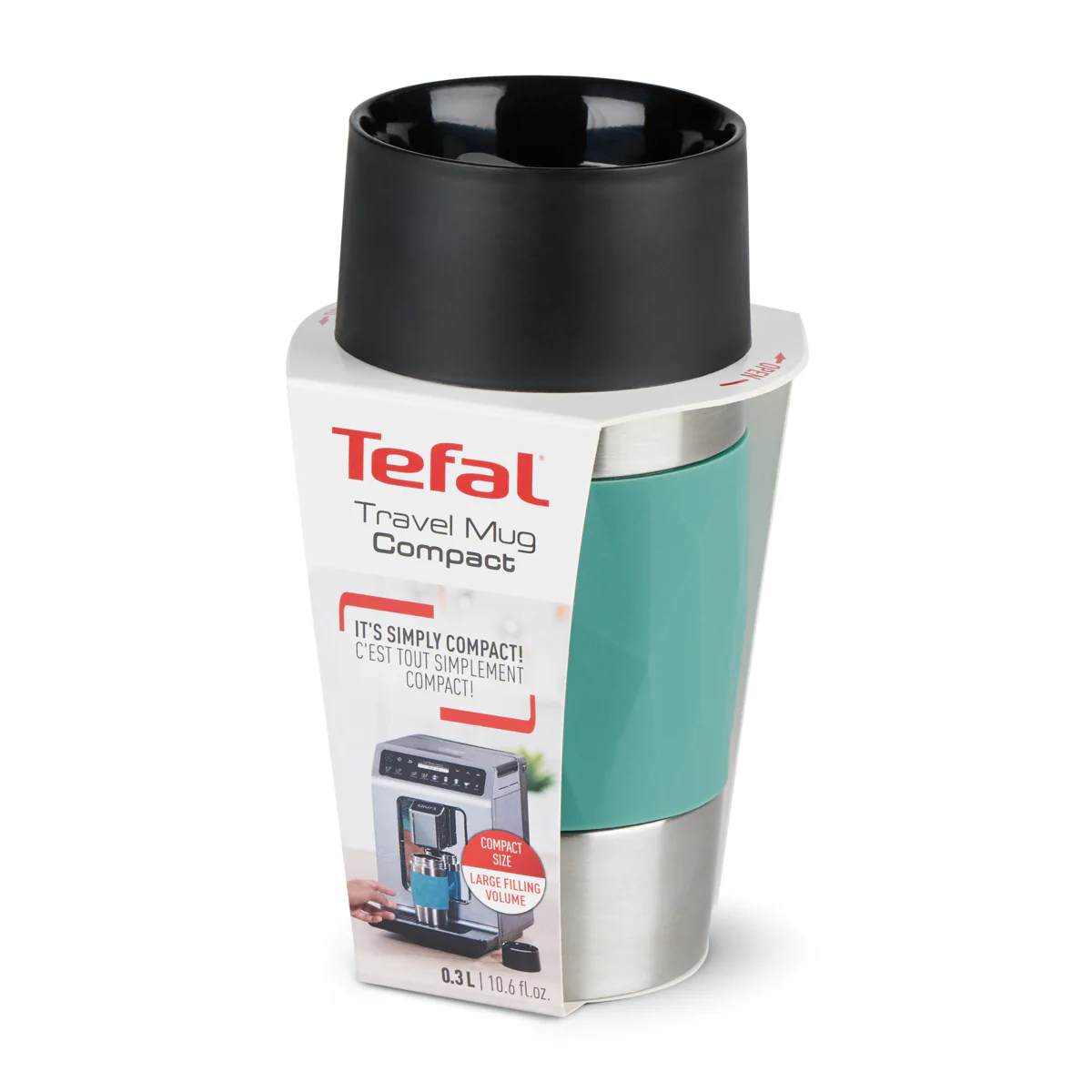 Термочашка 300 мл Tefal Compact Mug N2160310