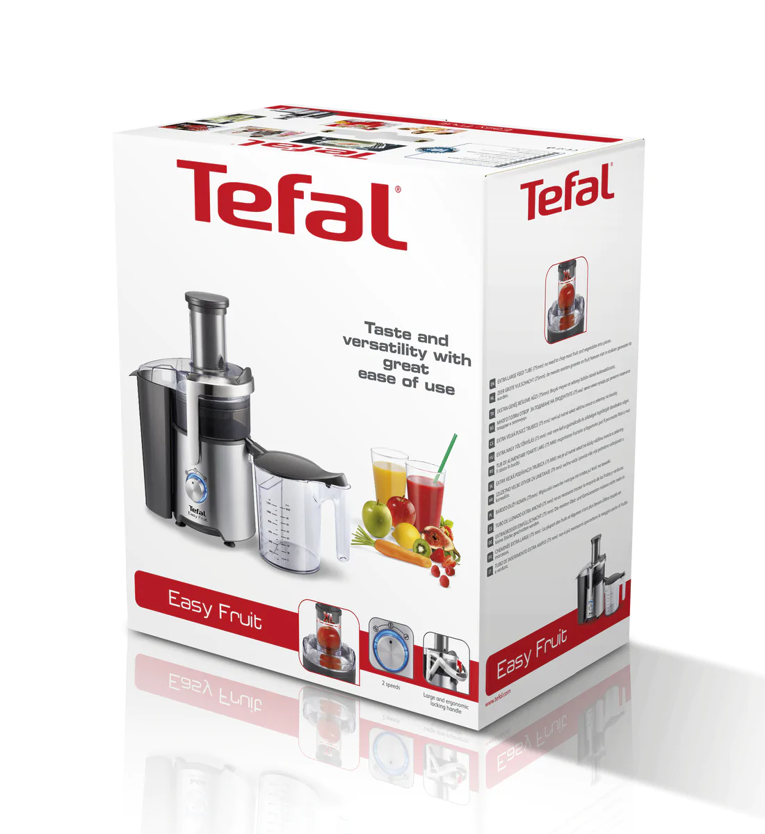 Соковитискач центрифужний Tefal EASY FRUIT ZE610D38