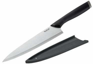 Ніж шеф-кухаря Tefal Comfort 20 cм з чохлом K2213244 Ніж шеф-кухаря Tefal Comfort 20 cм з чохлом K2213244
