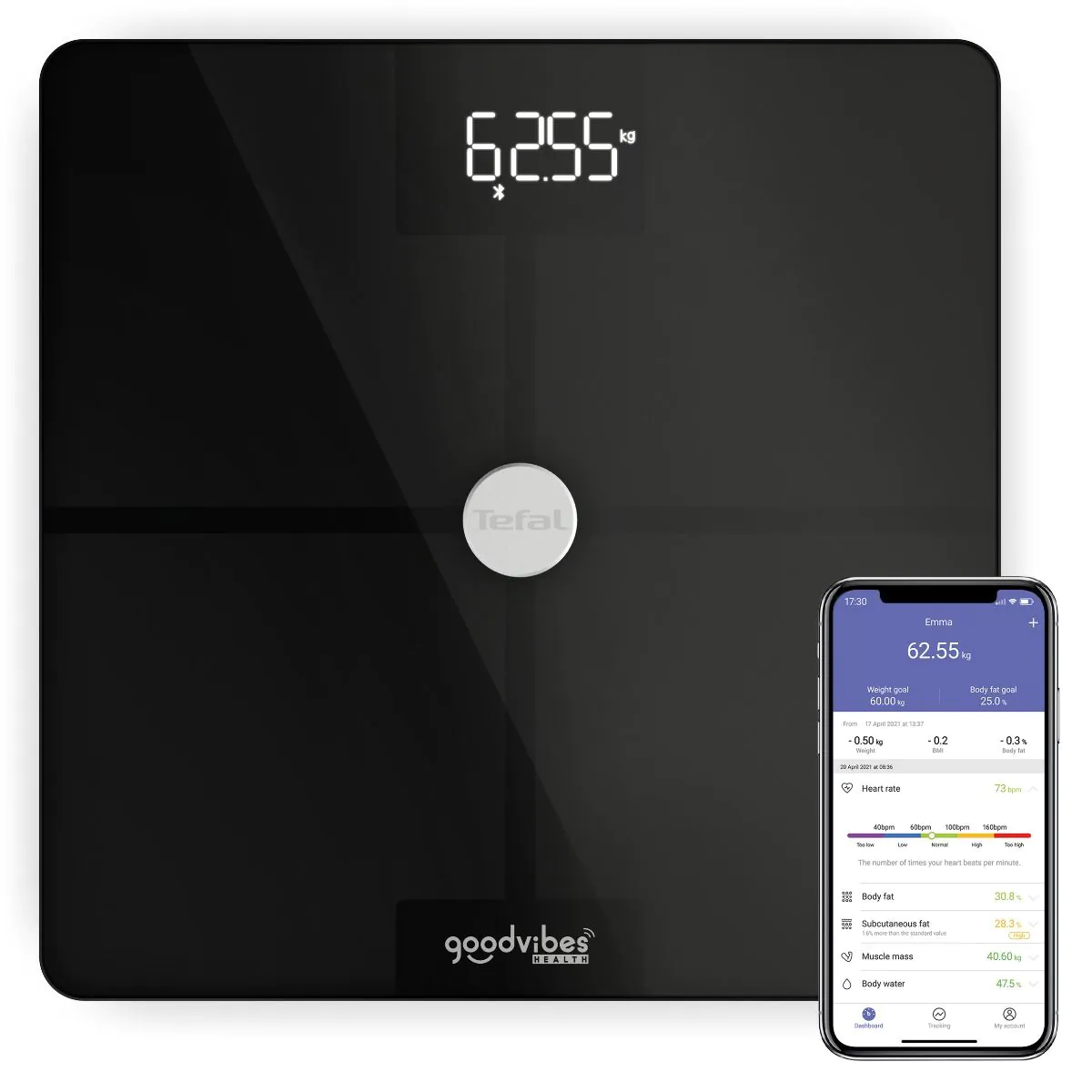 Ваги підлогові Tefal GOODVIBES Smart BM9660S1