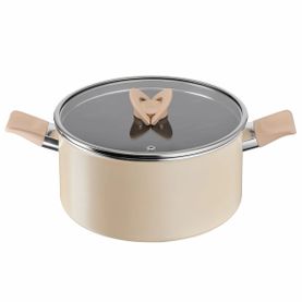 Каструля з кришкою Tefal Blossom Beige 24 см (5,2 л) G1674624 Каструля з кришкою Tefal Blossom Beige 24 см (5,2 л) G1674624