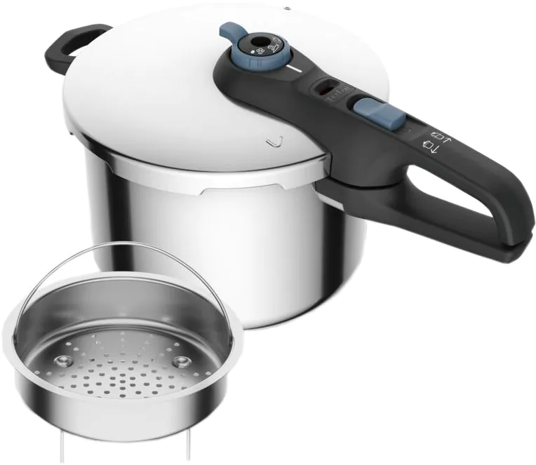 Скороварка Tefal Secure Trendy з паровим кошиком 6 л P2580701