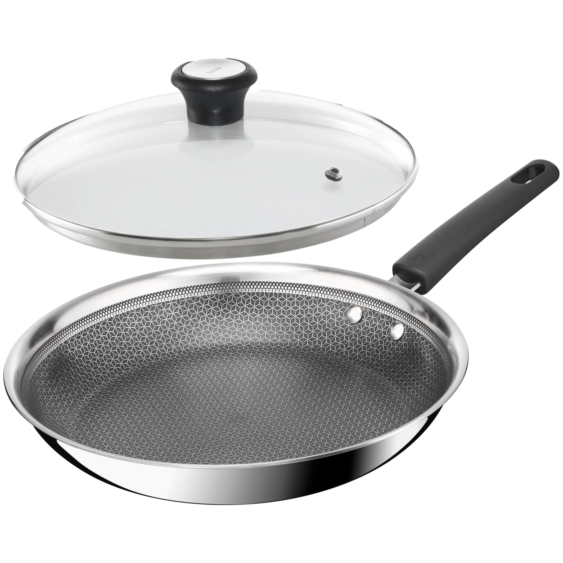 Сковорода з кришкою Tefal Emotion+ Power 28 см SET_E3410655