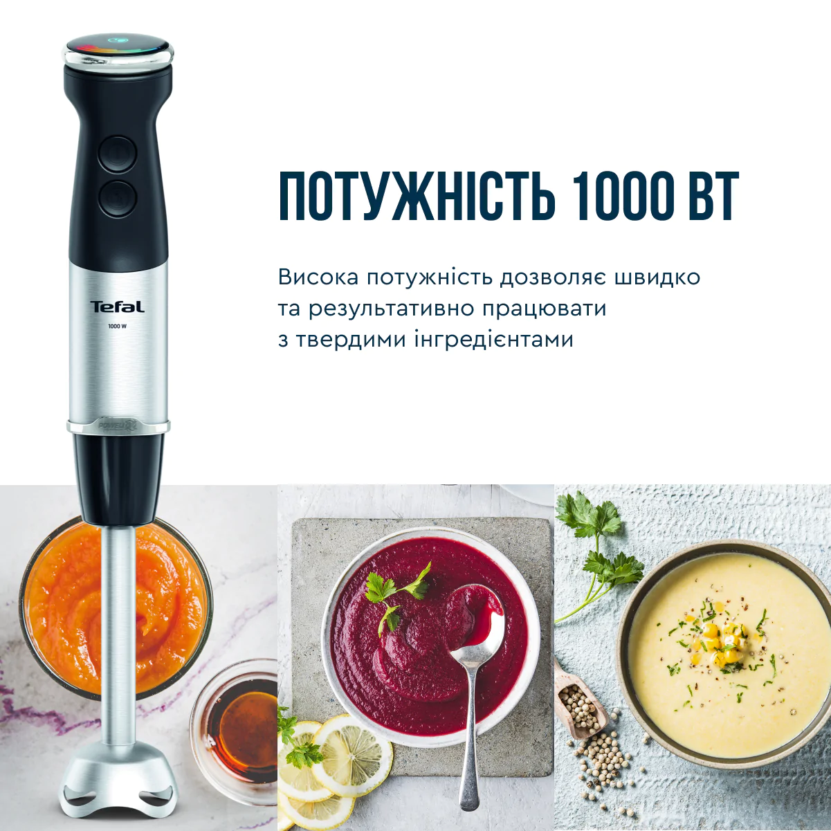 Блендер заглибний Tefal Quickchef+ HB67E830
