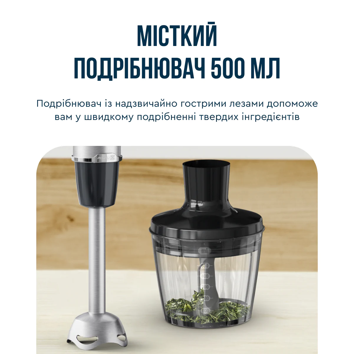 Блендер заглибний Tefal Quickchef+ HB67E830