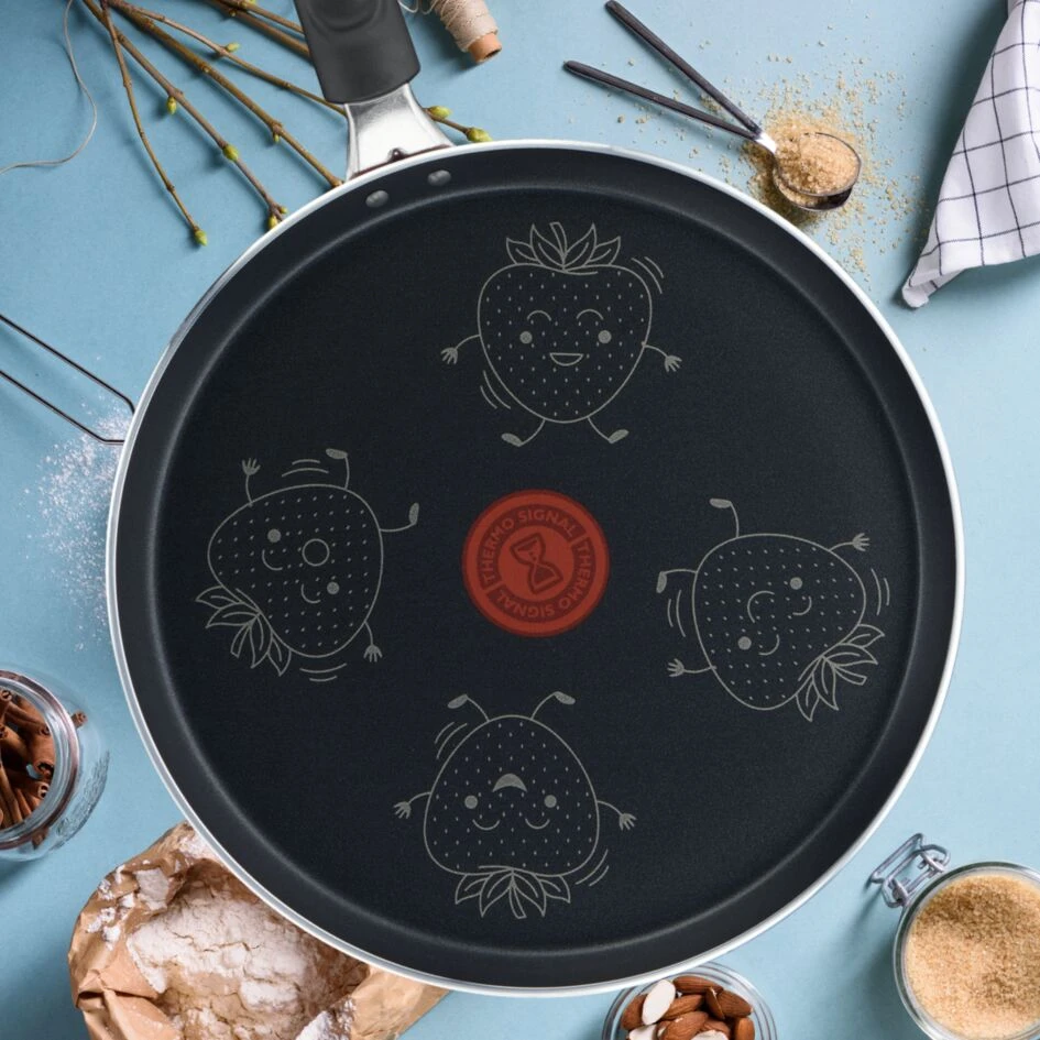 Сковорода для млинців з лопаткою Tefal Fruits полуниця 28 см B4391102