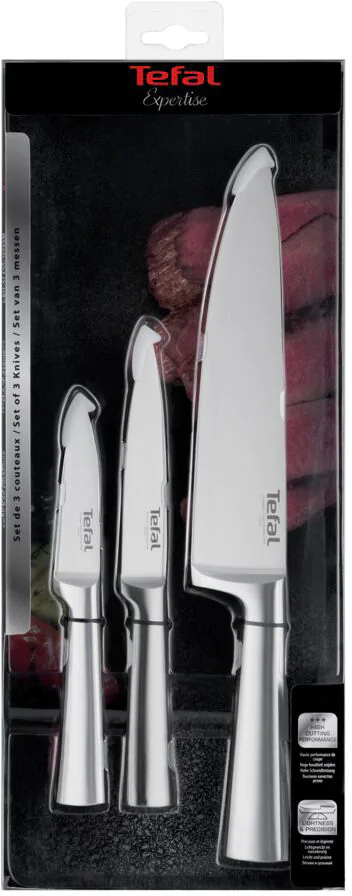THE MINERAL 3点セット ᐉ Набір ножів Tefal Expertise 3 предмети K121S375 ➡ купити в