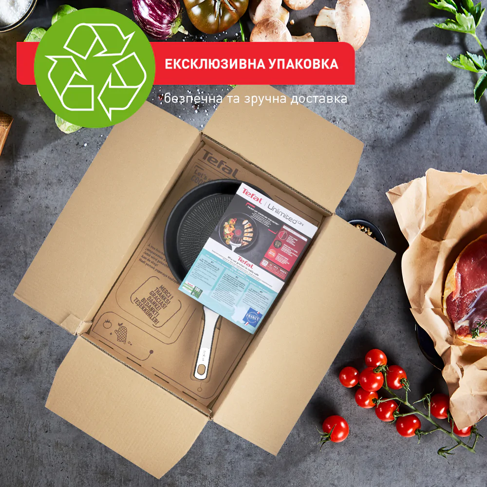 Сотейник с кришкою TEFAL  Unlimited ON 24 см G25932AZ