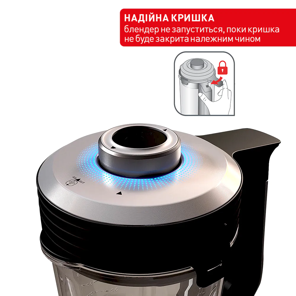 Високошвидкісний стаціонарний блендер Tefal ULTRABLEND Vacuum BL985A31