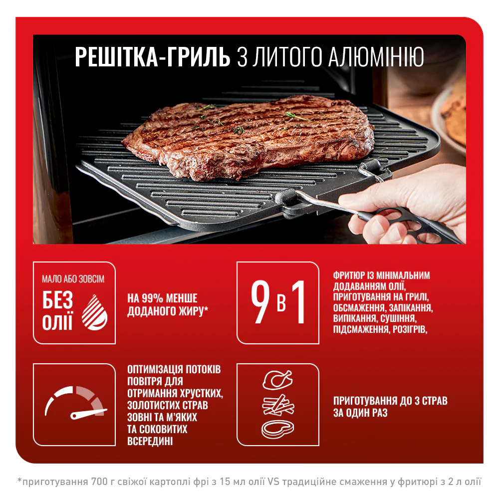 Мультипіч (Аерогриль) Tefal Easy Fry Oven&Grill FW501815