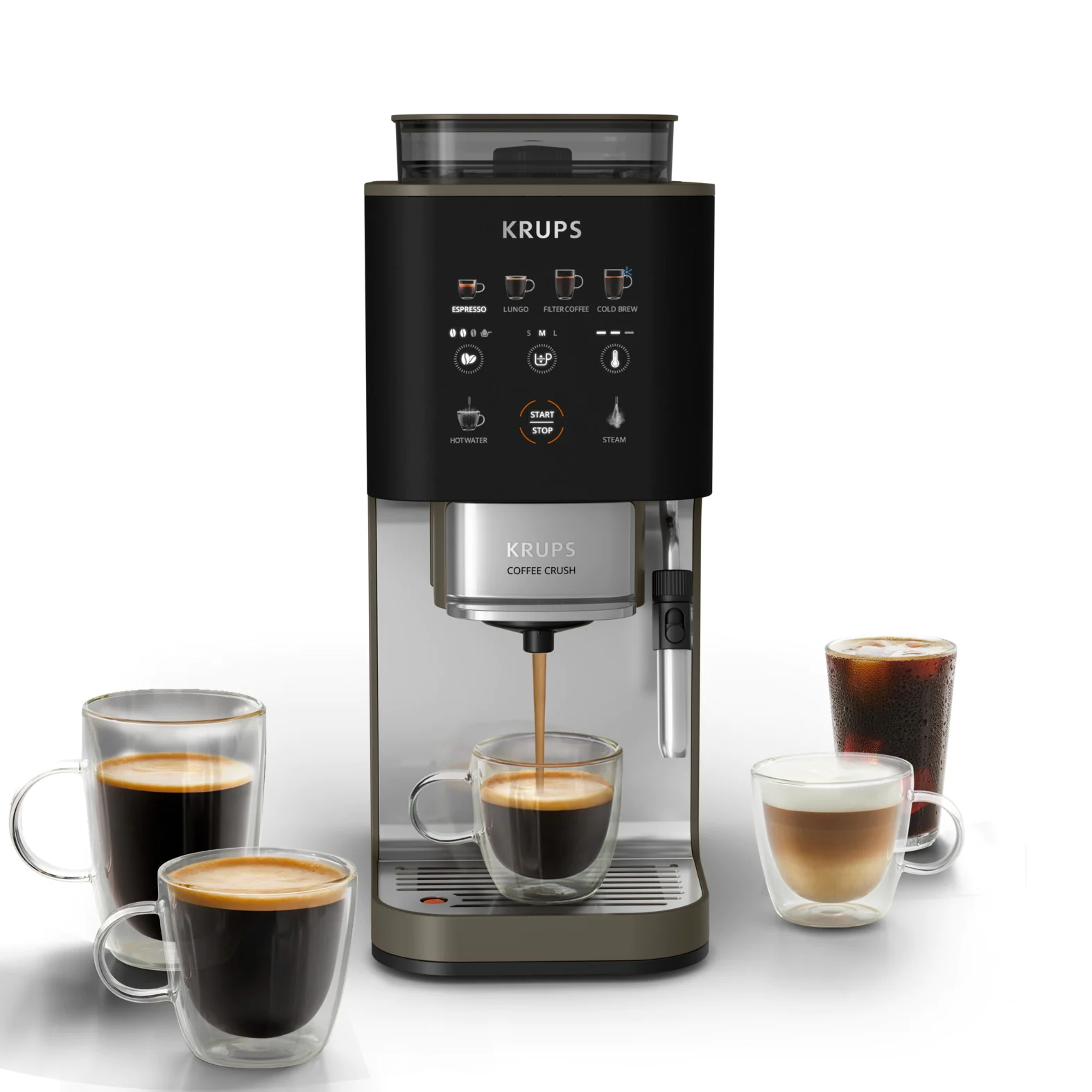 Кавомашина вузька KRUPS Coffee Crush Experience SA403BE0