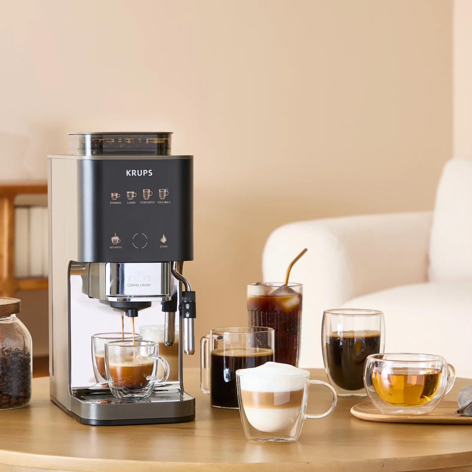 Кавомашина вузька KRUPS Coffee Crush Experience SA403BE0