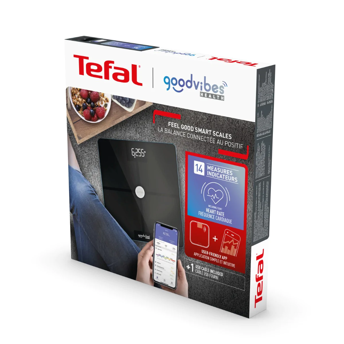 Ваги підлогові Tefal GOODVIBES Smart BM9660S1