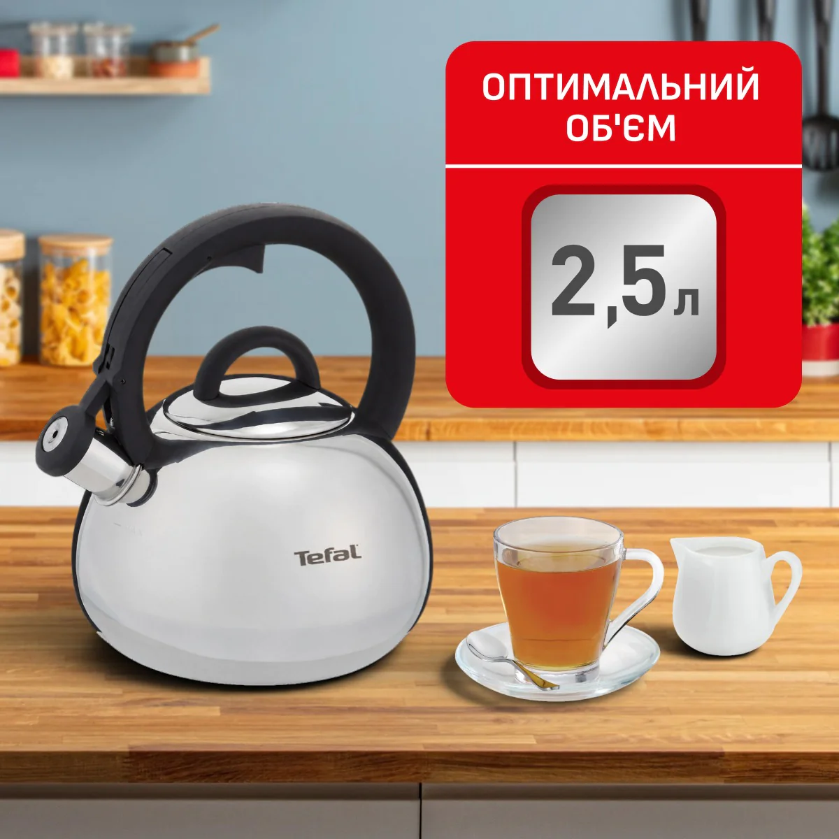 Чайник зі свистком Tefal Duetto+ 2.5 л N4180310