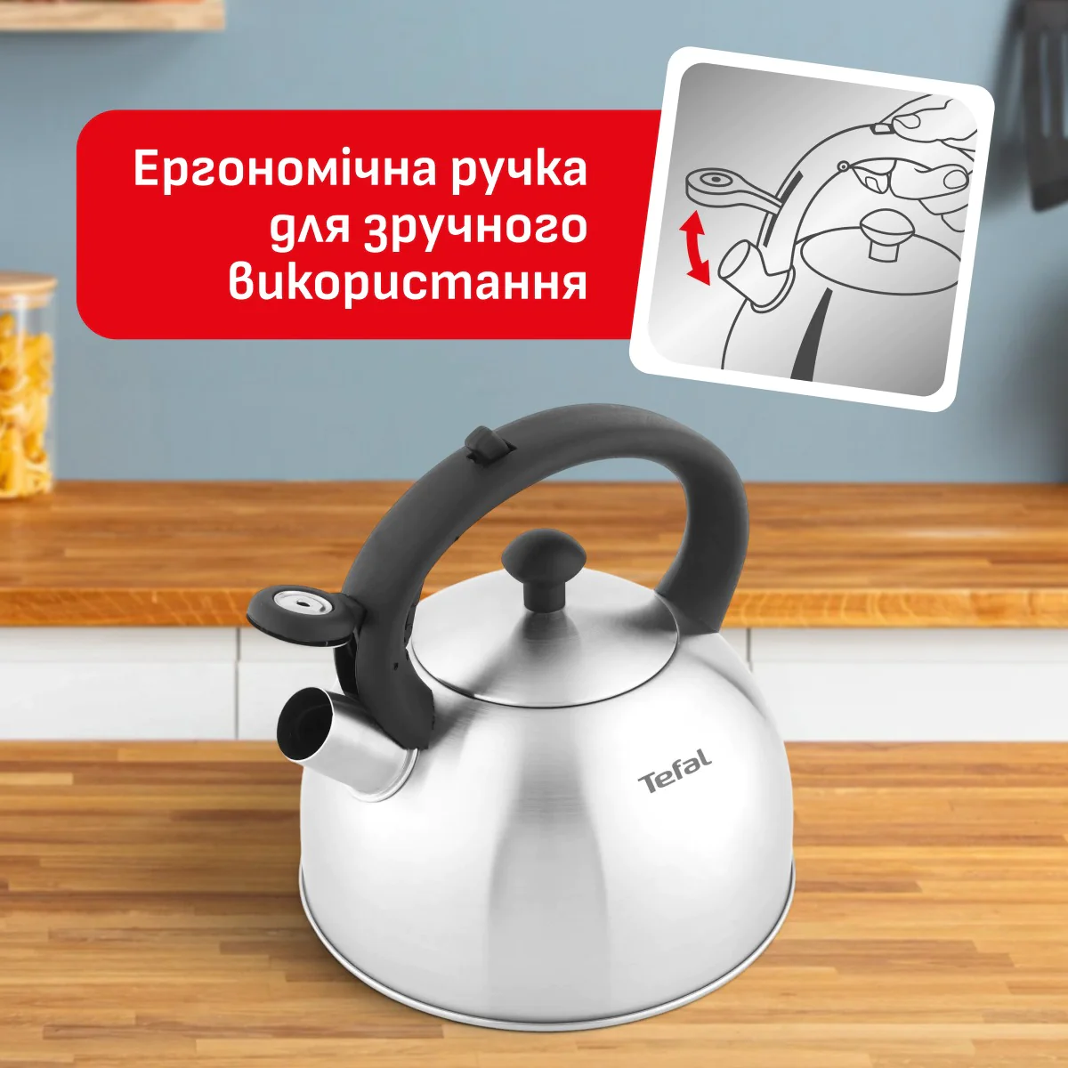 Чайник зі свистком Tefal Duetto+ 2.5 л N4210310