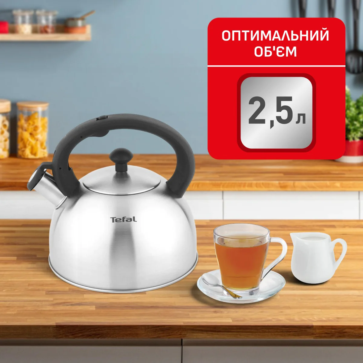Чайник зі свистком Tefal Duetto+ 2.5 л N4210310