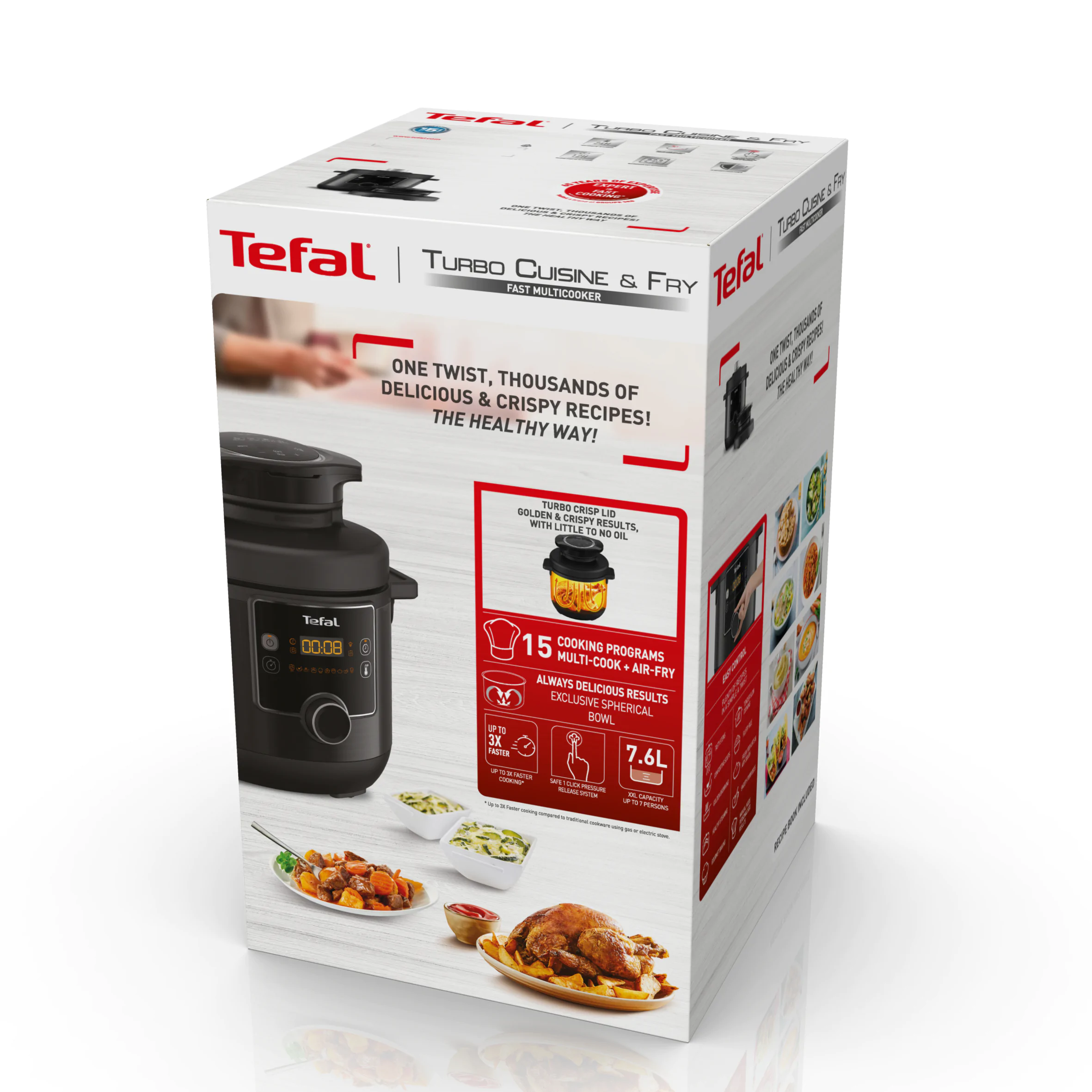 Мультиварка-скороварка Tefal Turbo Cuisine & Fry CY778830