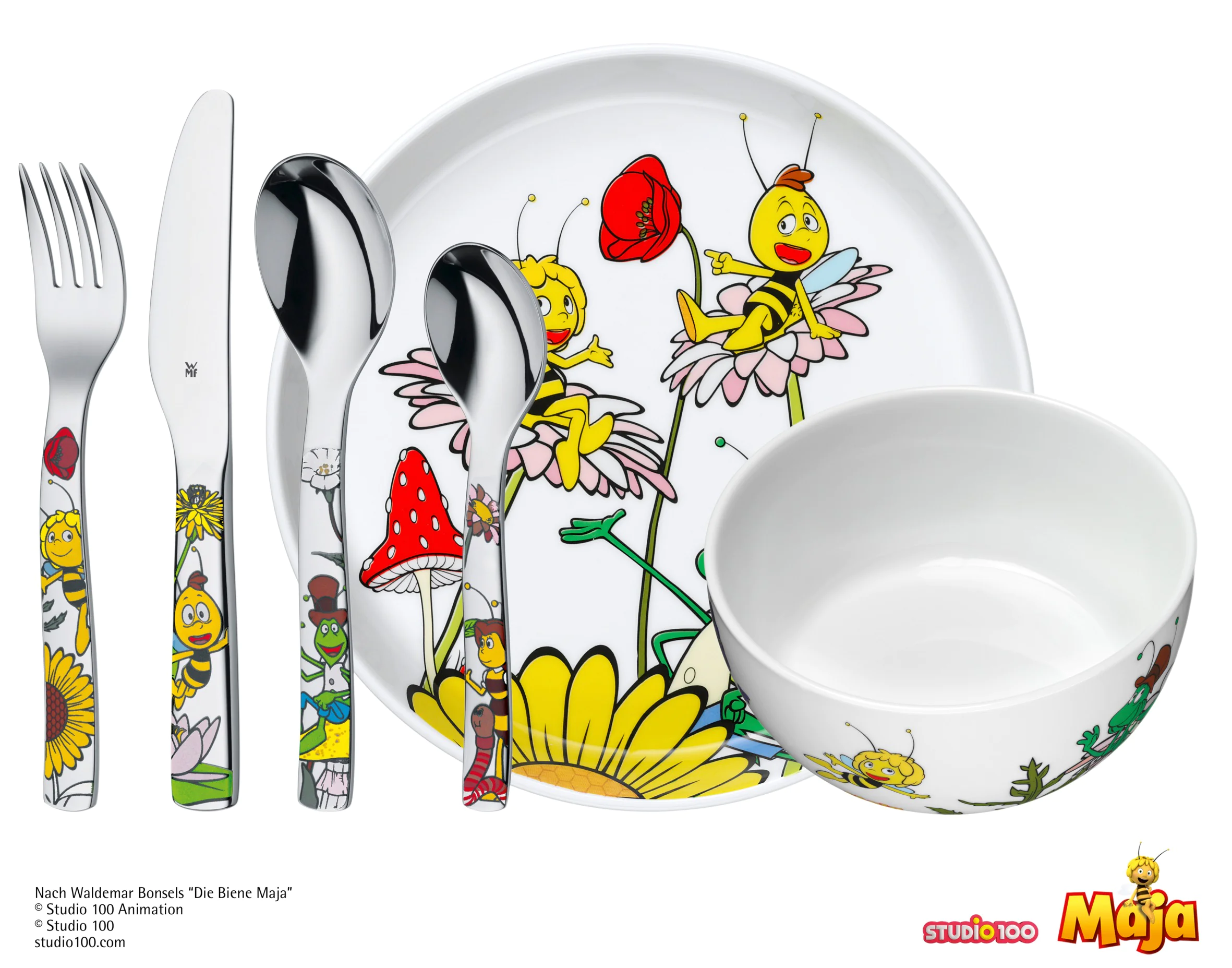 Дитячий набір столових приборів WMF Maya the Bee 1294409964 (12.9440.9964)