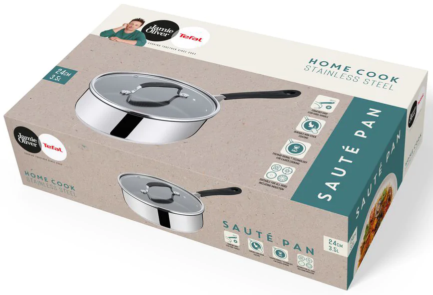 Сотейник з кришкою Tefal Jamie Oliver Home Cook 24 см E3033275