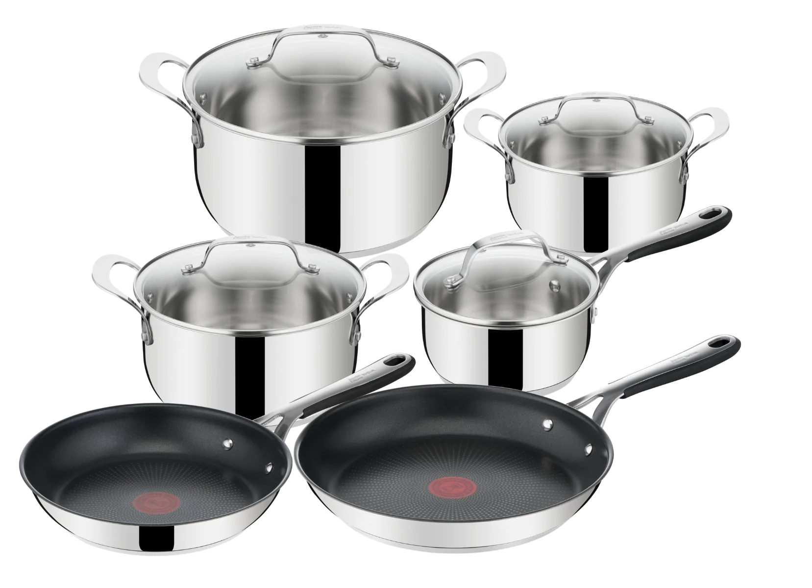 Набір посуду з 10 предметів Tefal Jamie Oliver Kitchen Essential E314SA74
