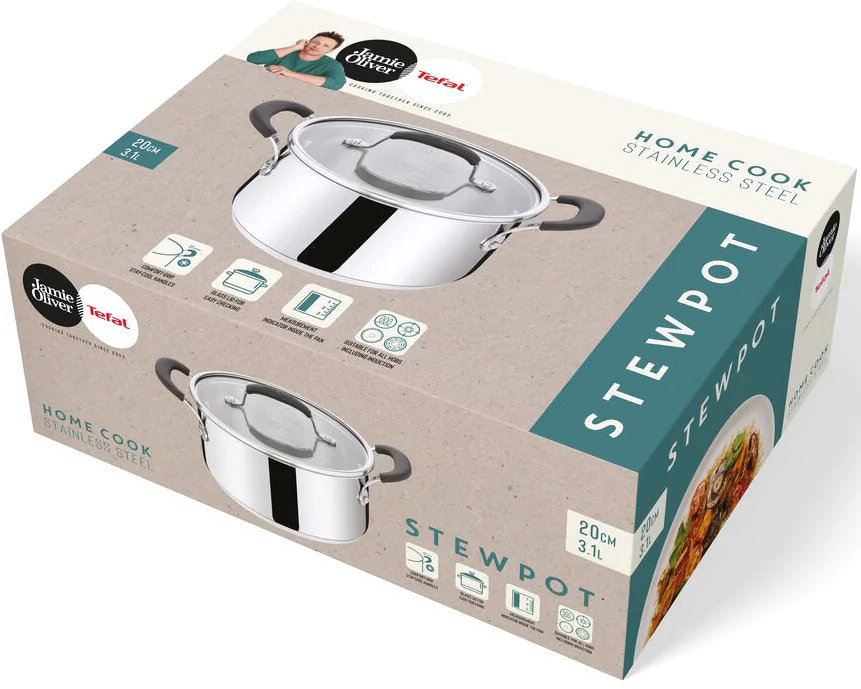 Каструля Tefal Jamie Oliver Home Cook 3.1 л з кришкою E3184455