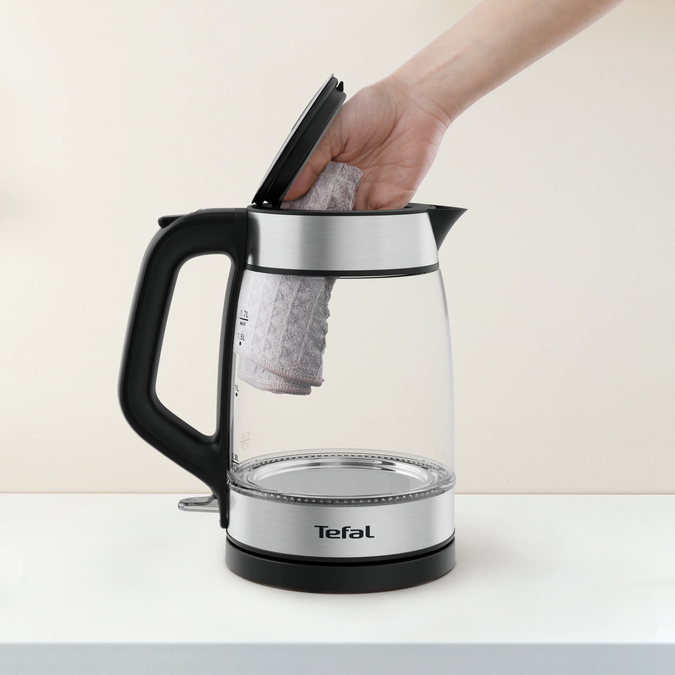 Електрочайник Tefal Glass Kettle KI605830