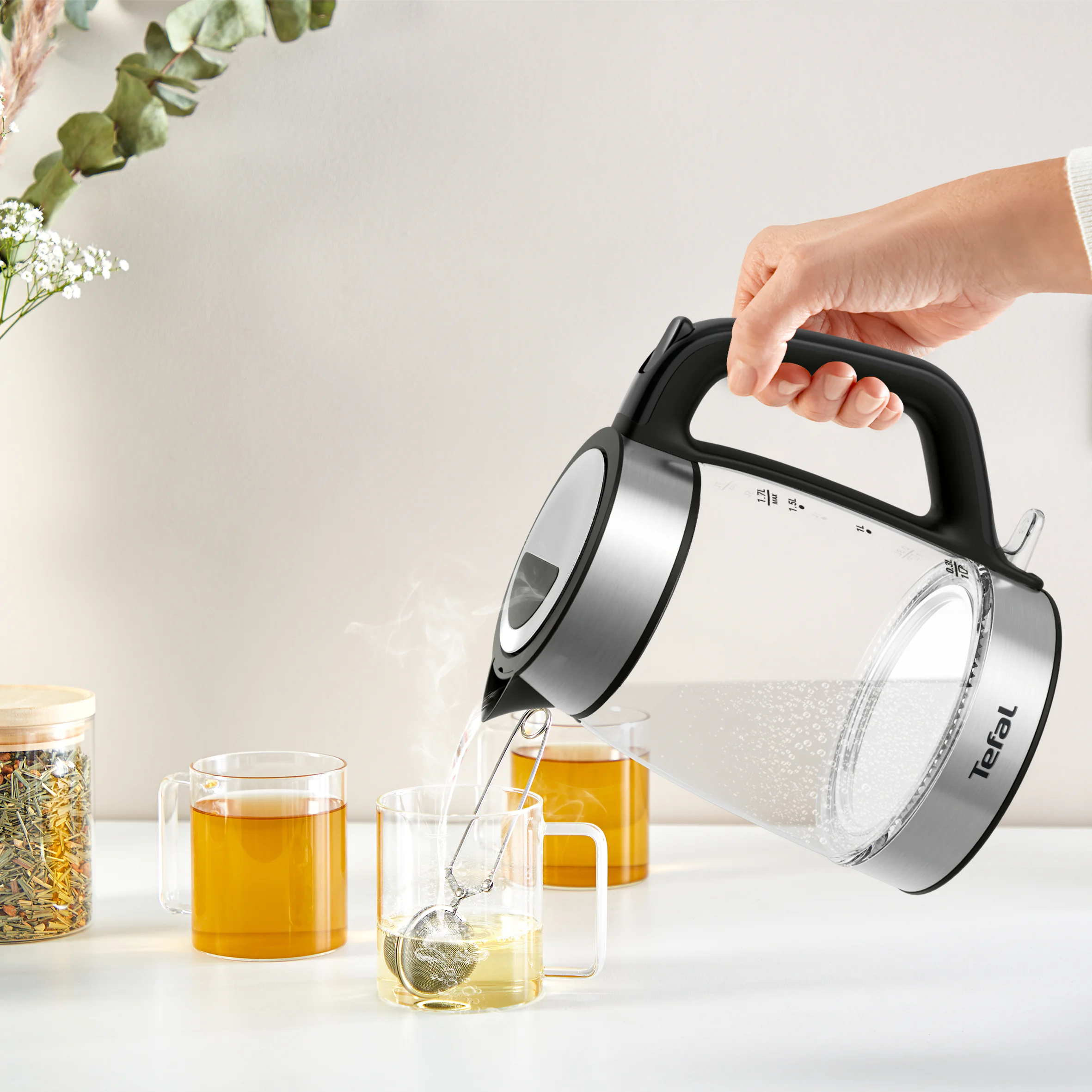 Електрочайник Tefal Glass Kettle KI605830