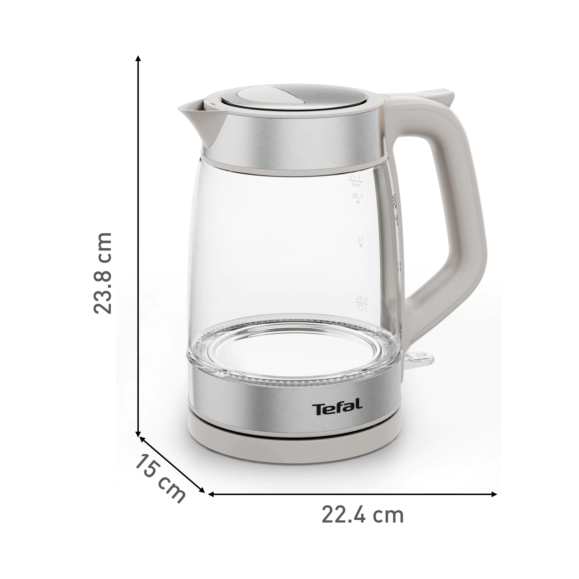 Електрочайник Tefal Glass Kettle KI605B30