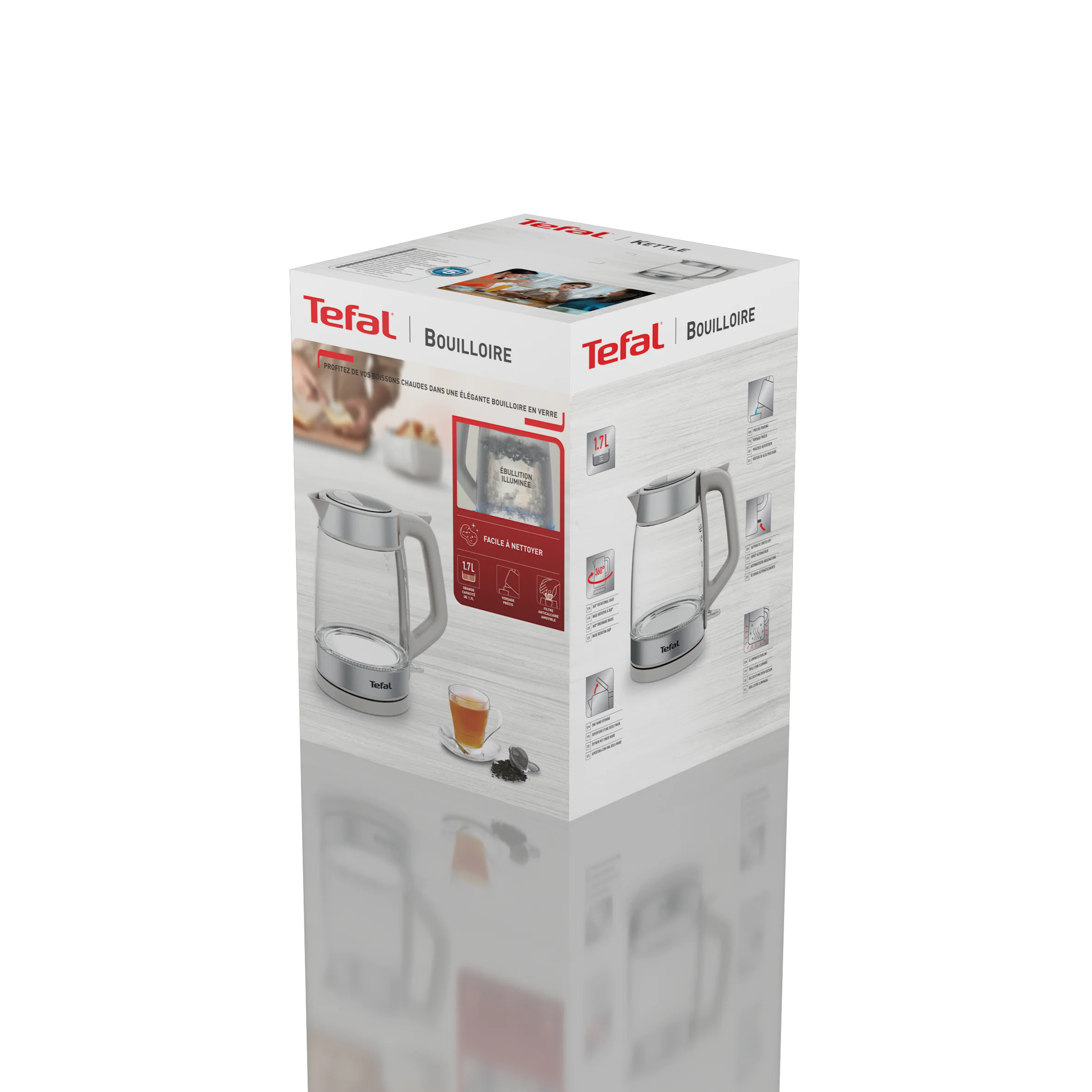 Електрочайник Tefal Glass Kettle KI605B30