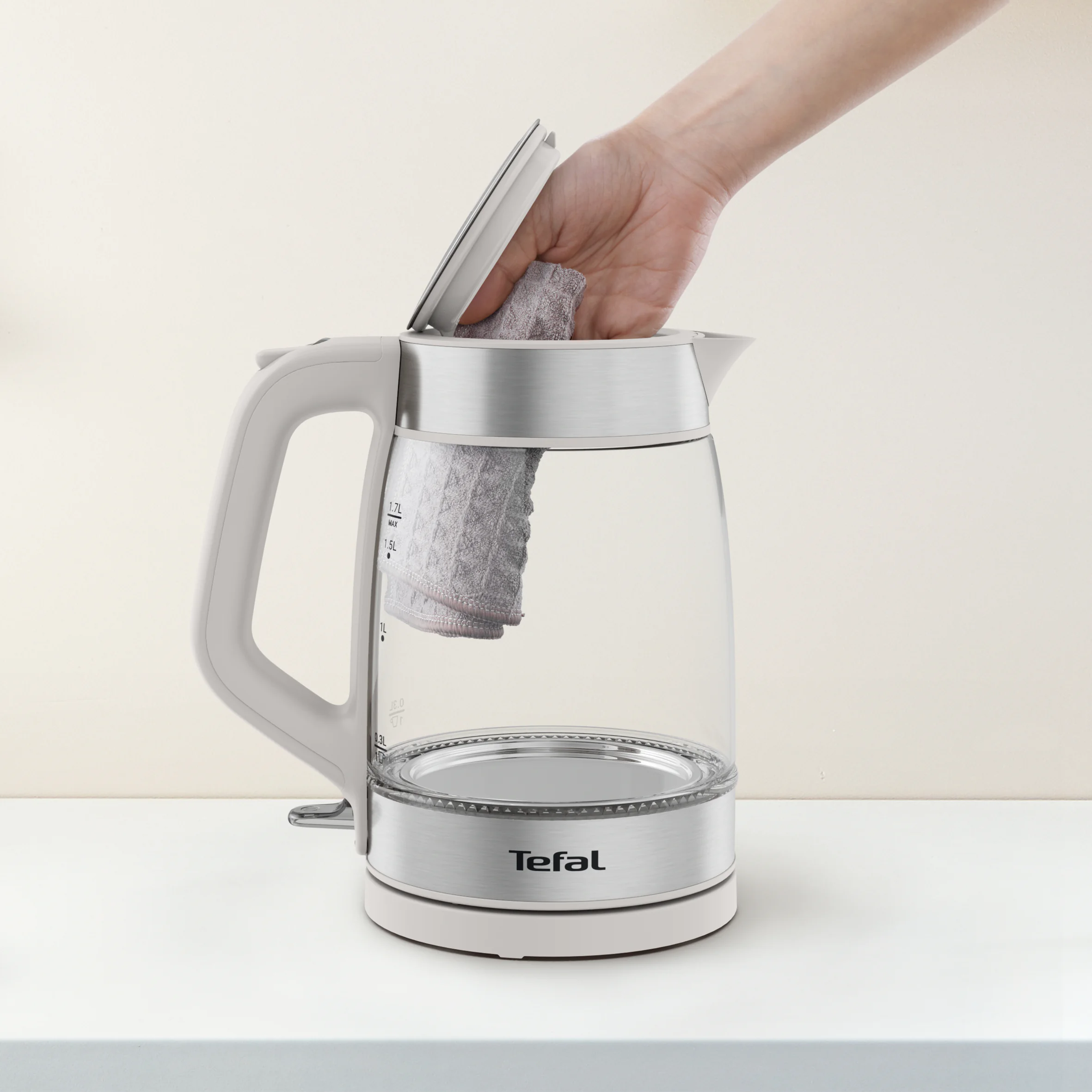 Електрочайник Tefal Glass Kettle KI605B30