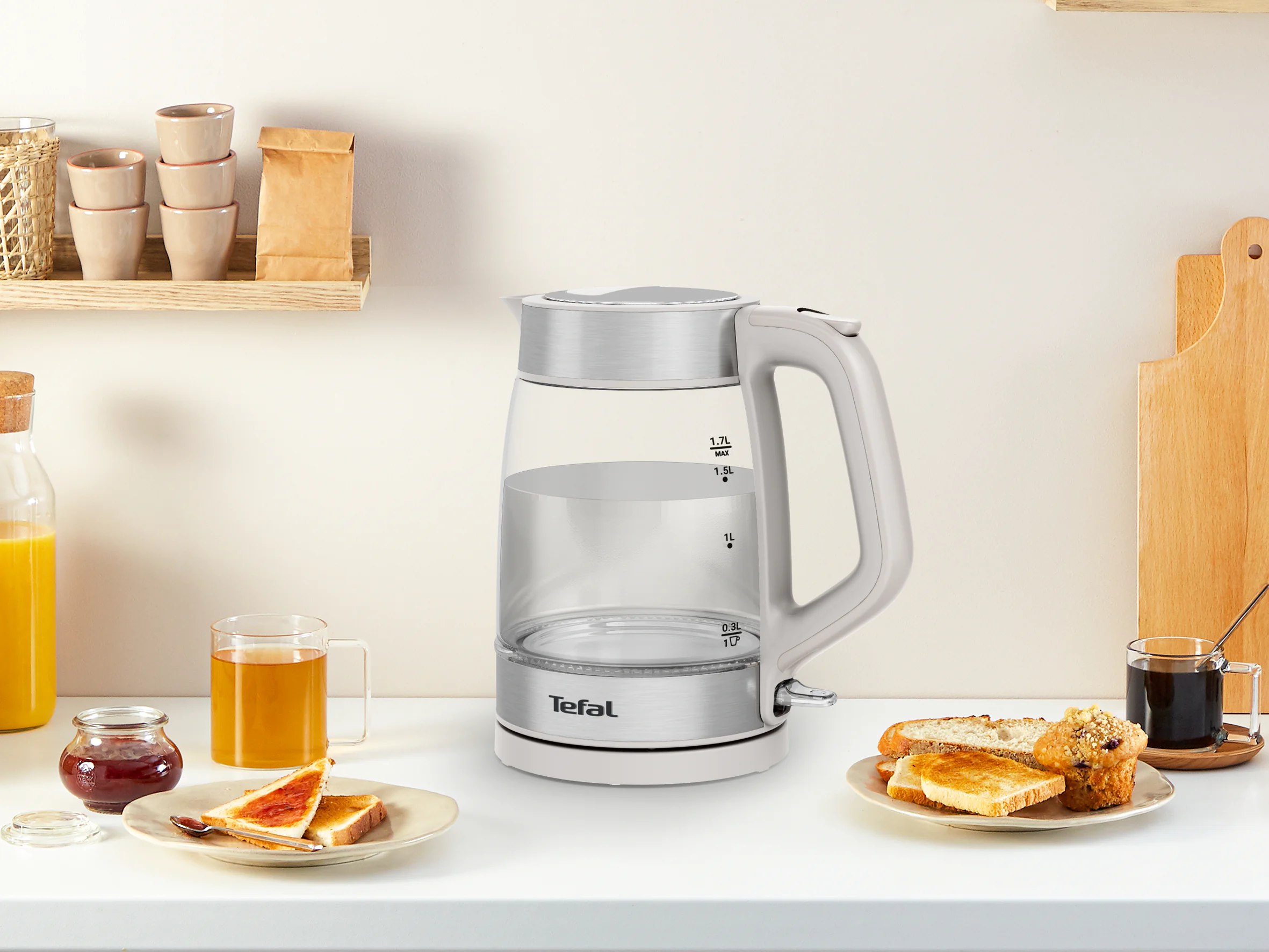 Електрочайник Tefal Glass Kettle KI605B30