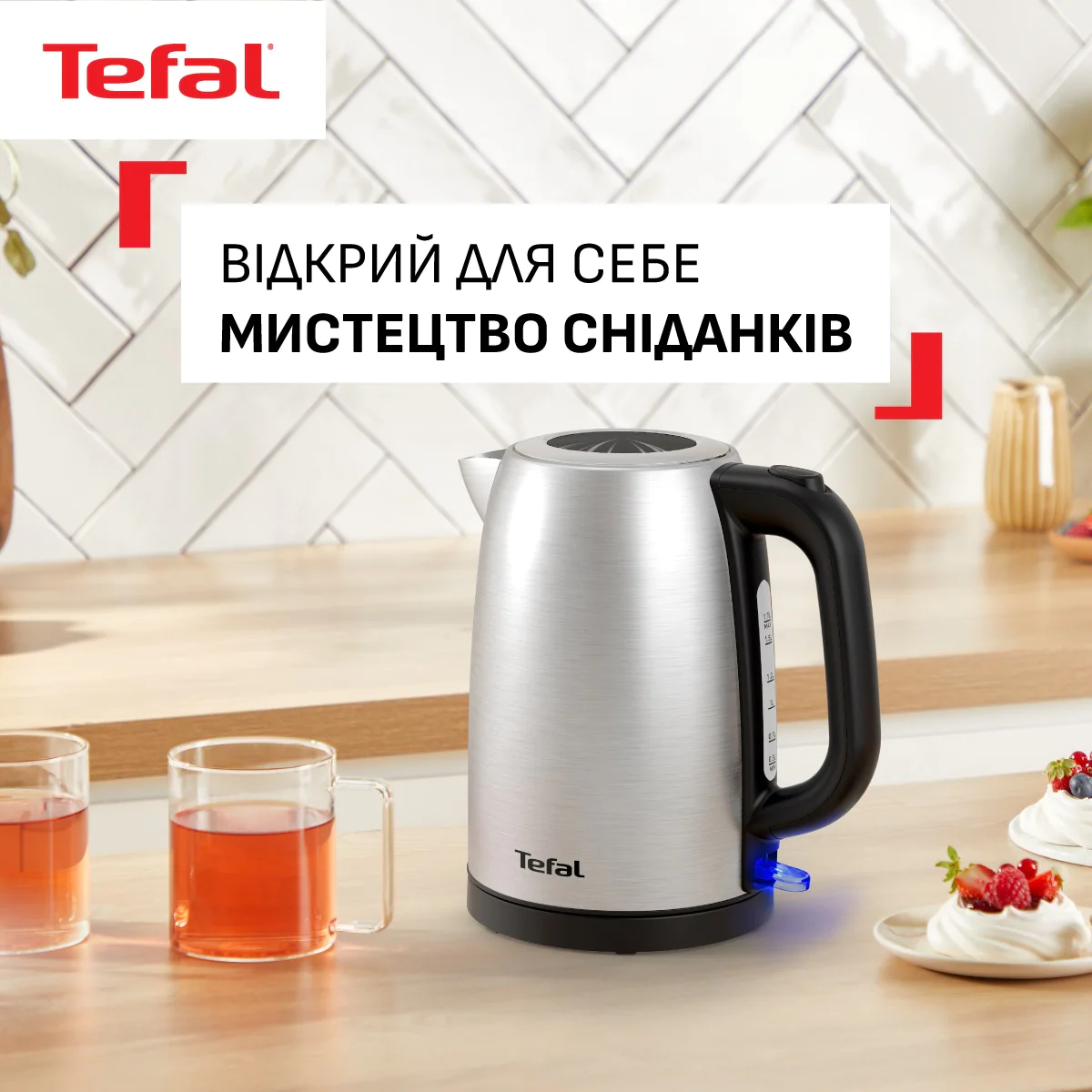 Електрочайник Tefal Stainless Steel Kettle KI1R0DE0