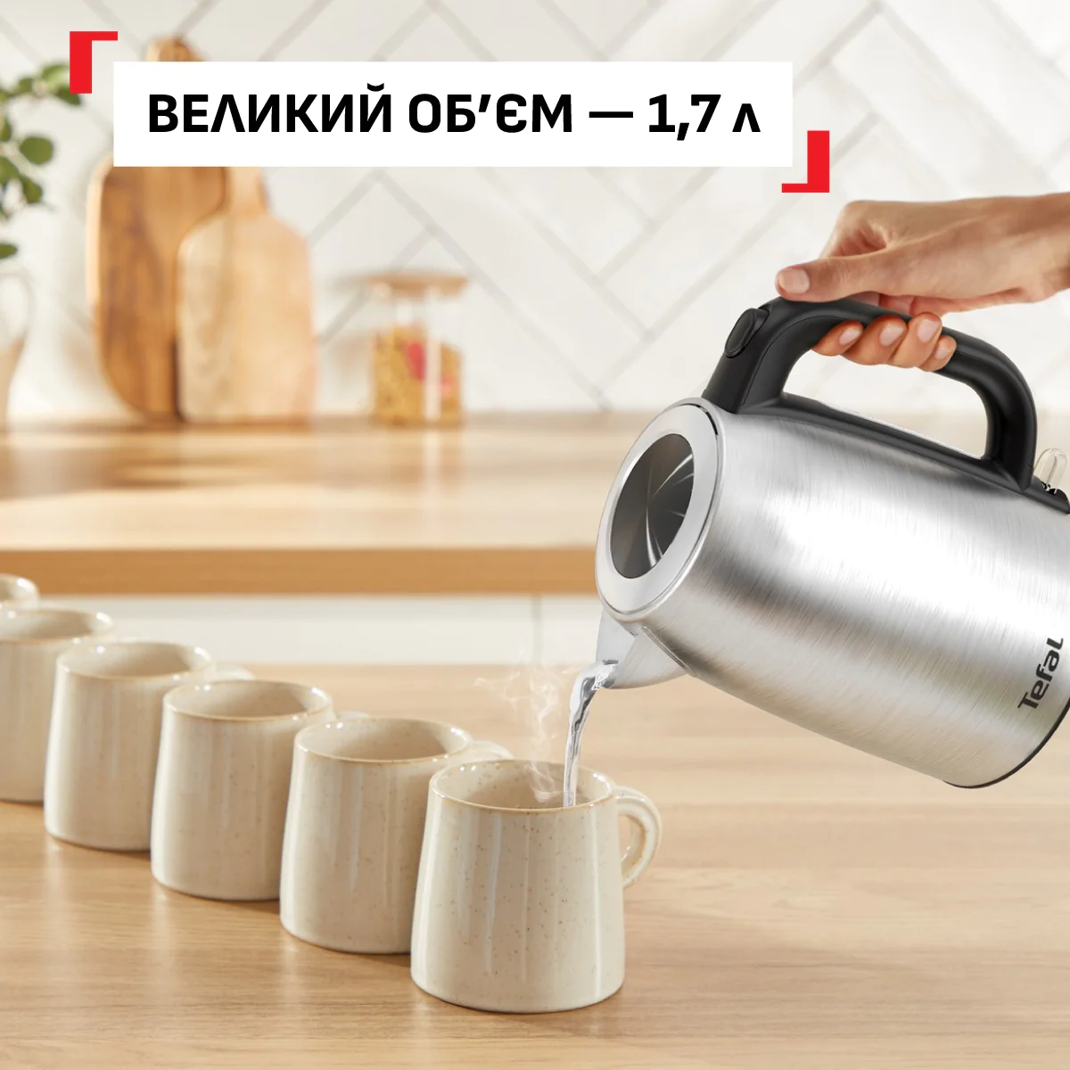 Електрочайник Tefal Stainless Steel Kettle KI1R0DE0