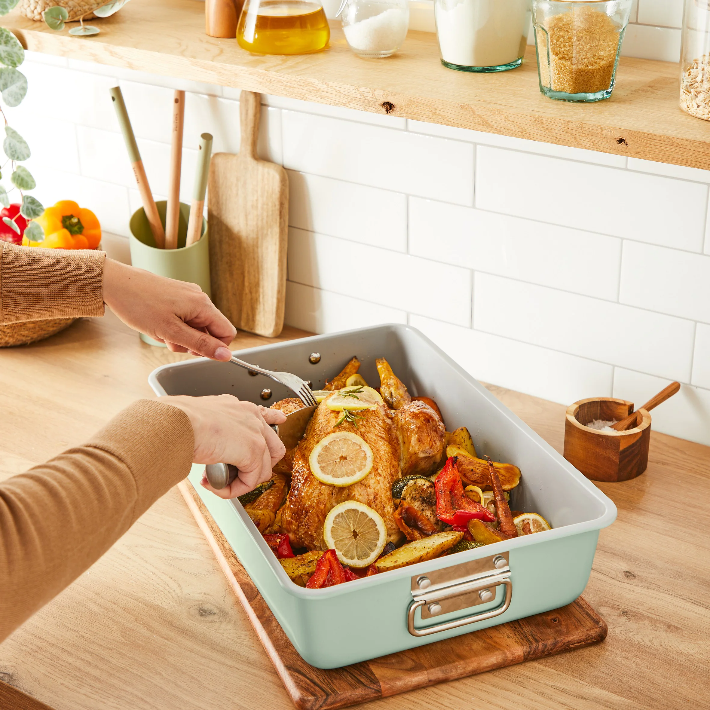 ᐉ Форма для запікання з ручками Tefal Ceramik Roaster 40х28 см