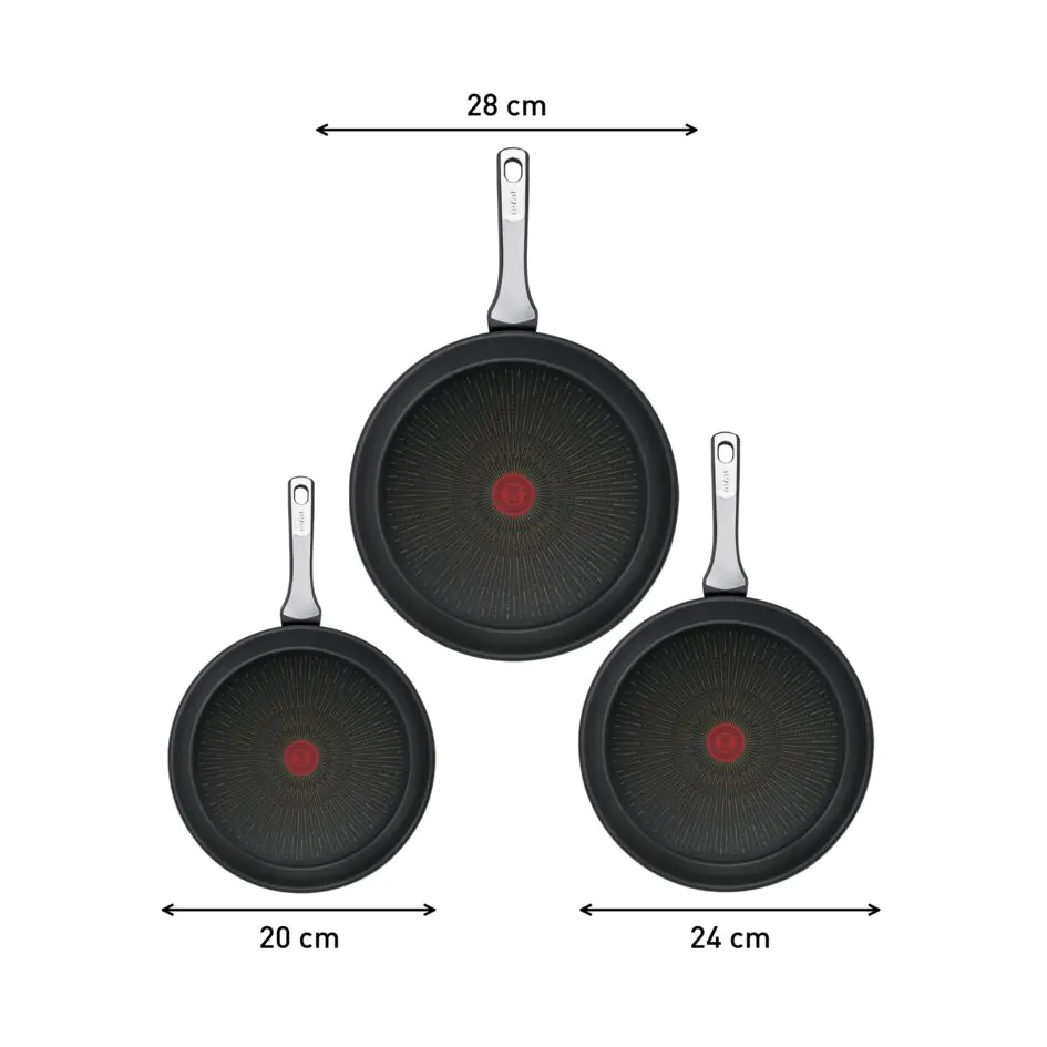 Набір сковорідок Tefal Unlimited On 3 предмета G2599102