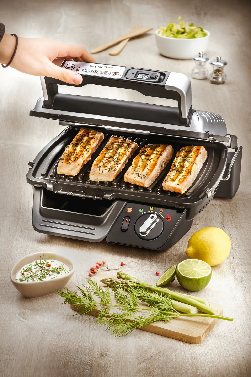 Гриль Tefal SUPERGRILL GC451B12