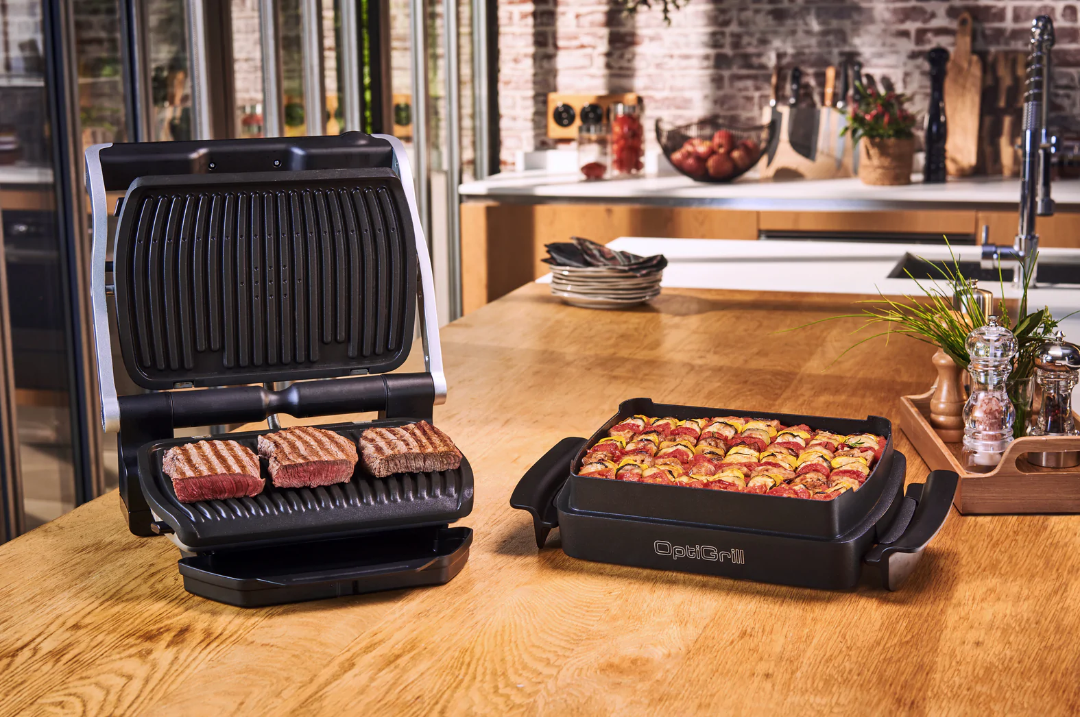 Гриль Tefal OPTIGRILL+ GC712D34