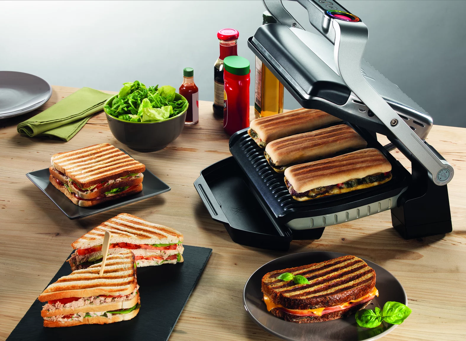 Гриль Tefal OPTIGRILL+ GC712D34