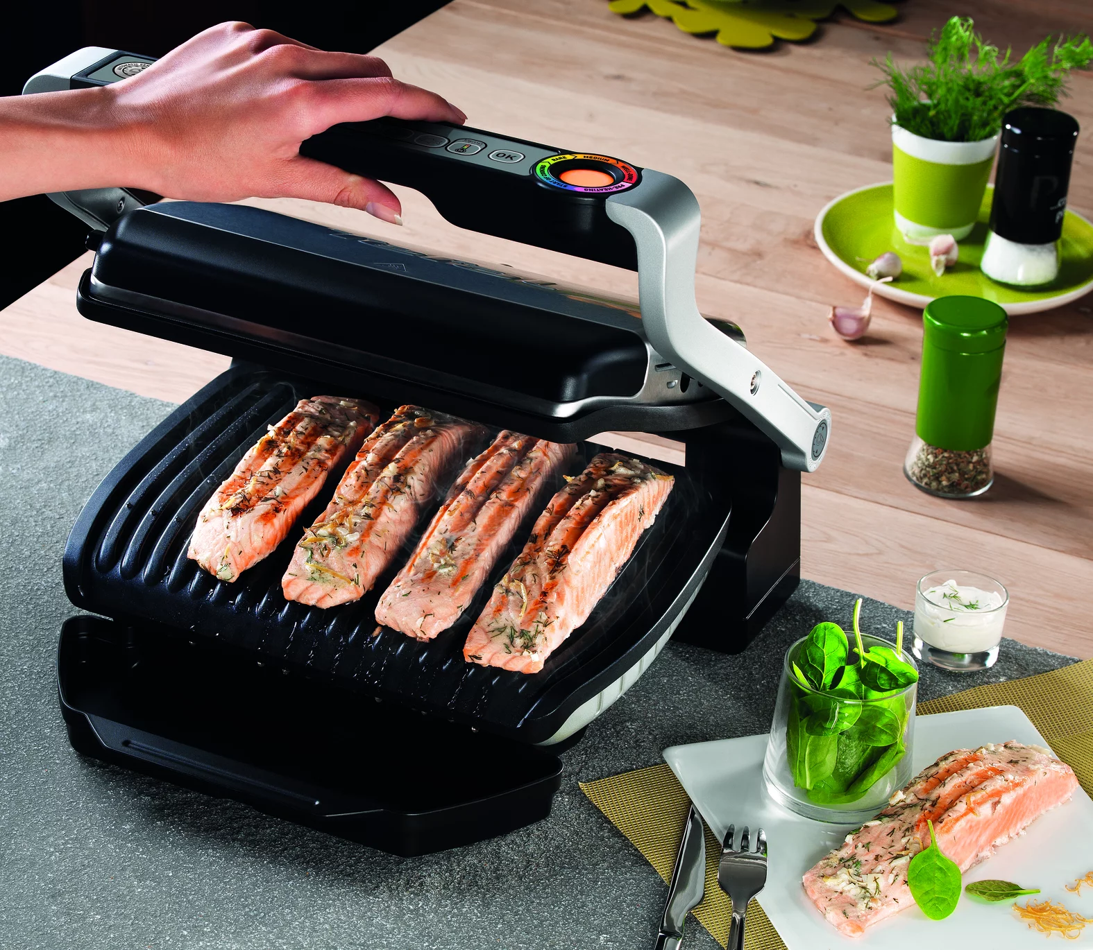 Гриль Tefal OPTIGRILL+ GC712D34