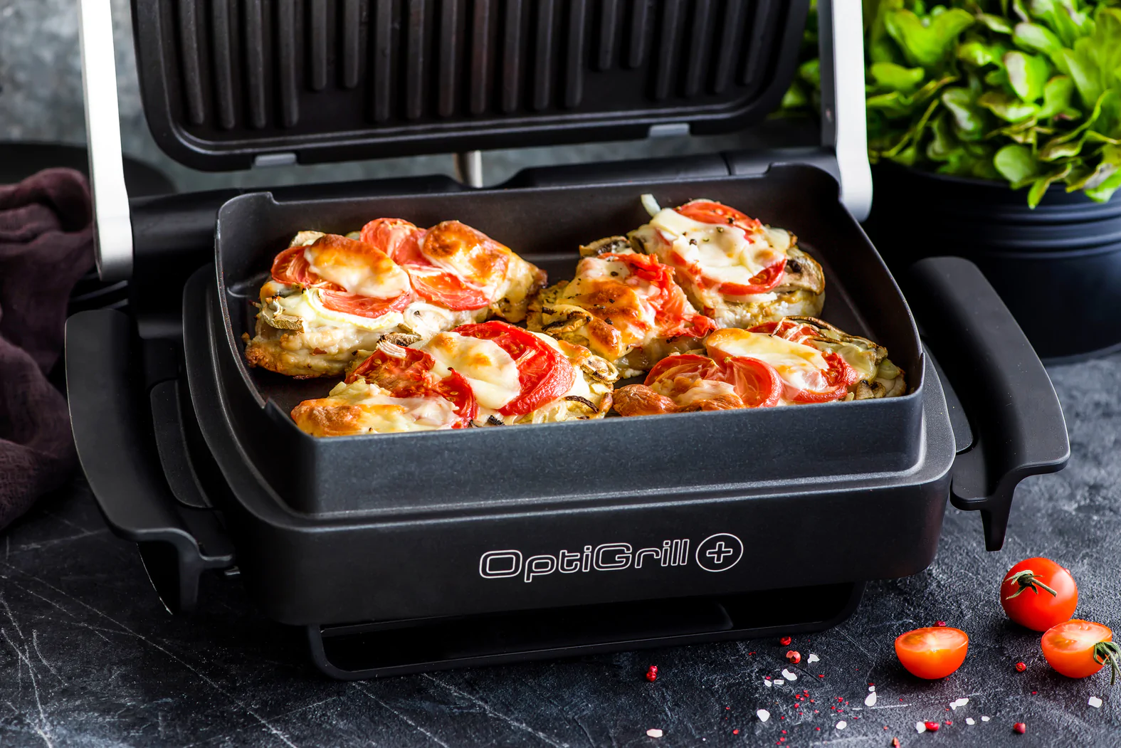 Гриль Tefal OPTIGRILL+ XL SNACKING&BAKING GC724D12