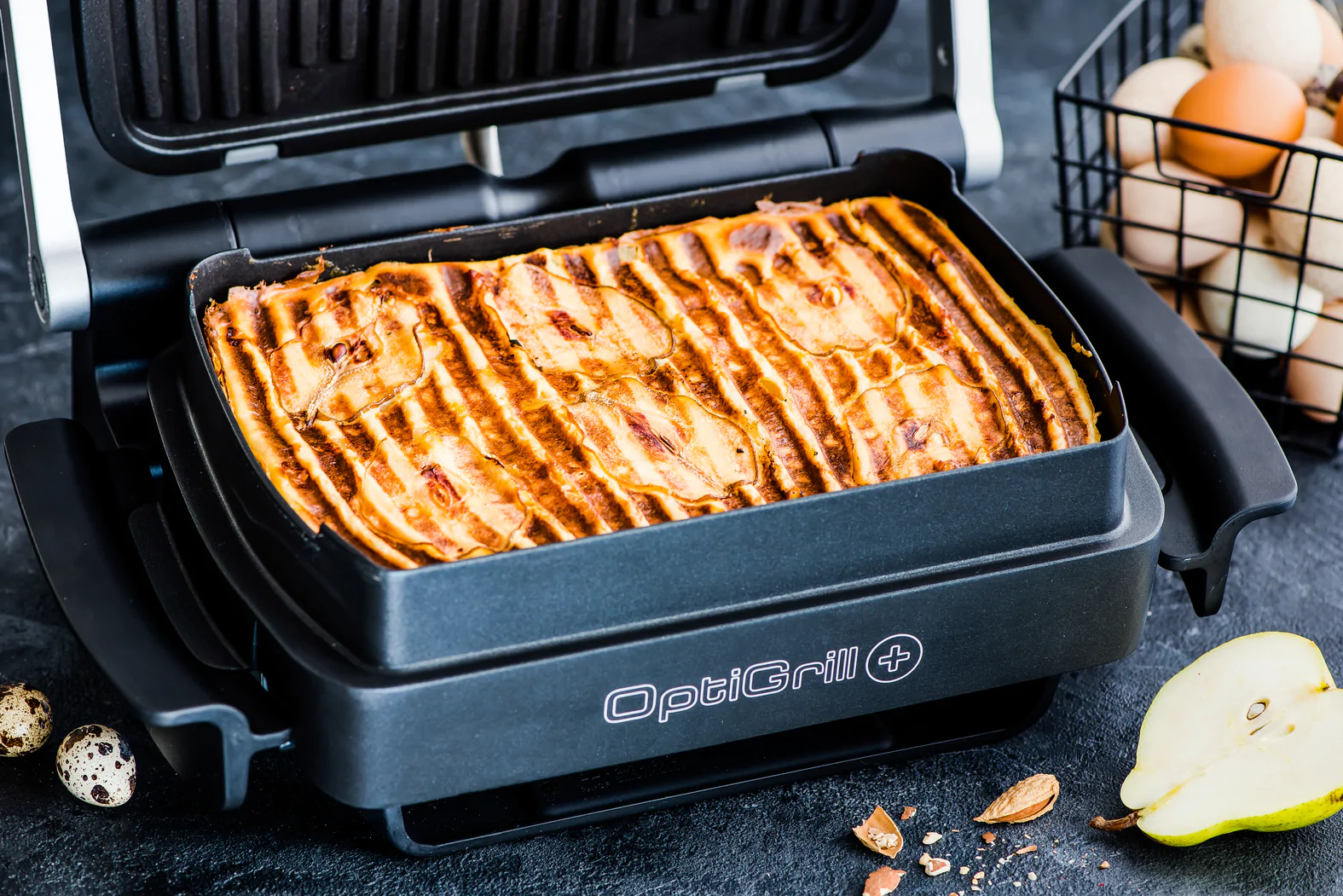 Гриль Tefal OPTIGRILL+ XL SNACKING&BAKING GC724D12