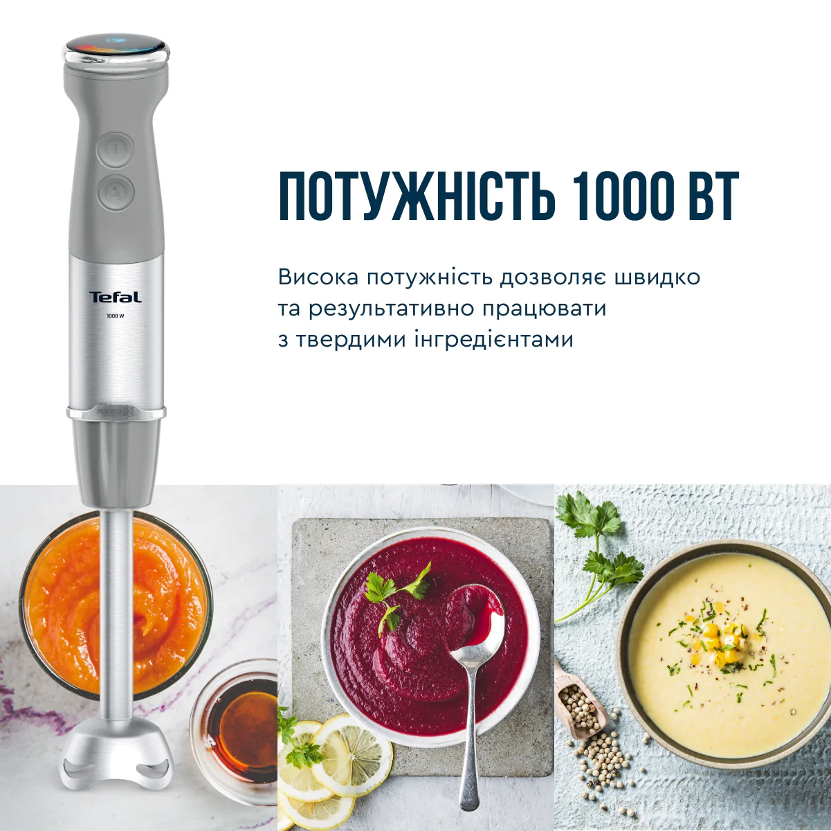 Блендер заглибний Tefal Quickchef+ HB673B30