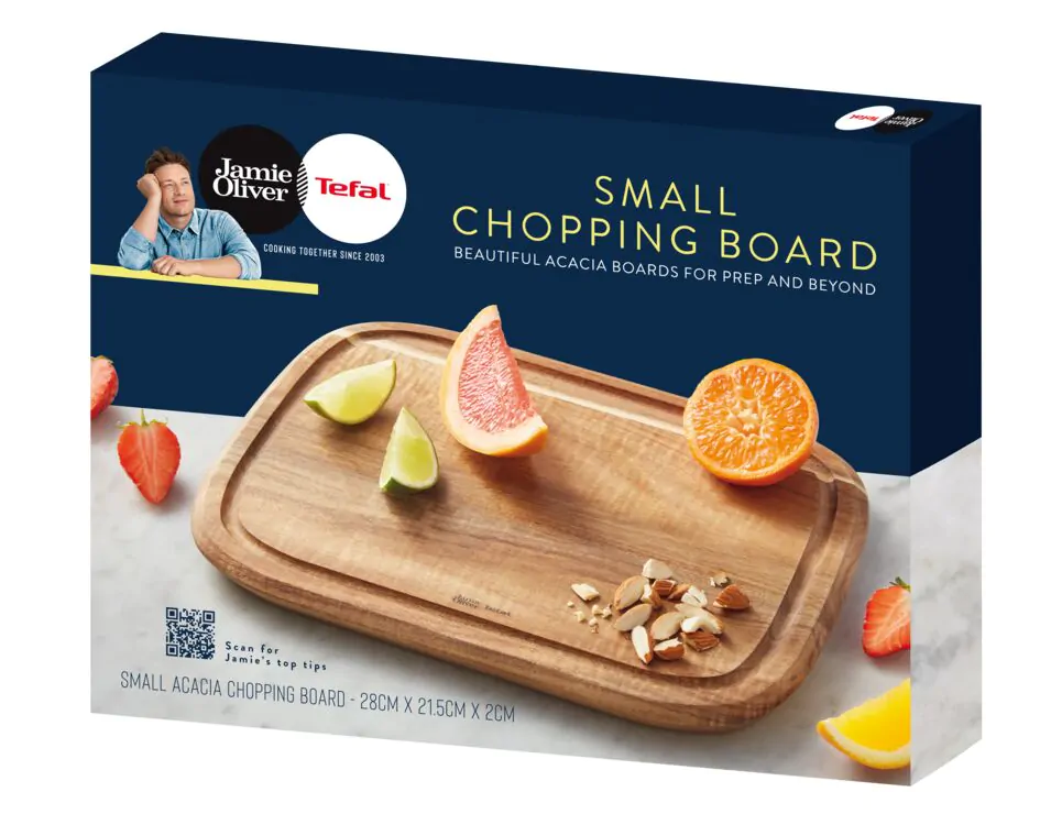 Дошка для нарізання Tefal Jamie Oliver 28х21,5х2 см K2680855