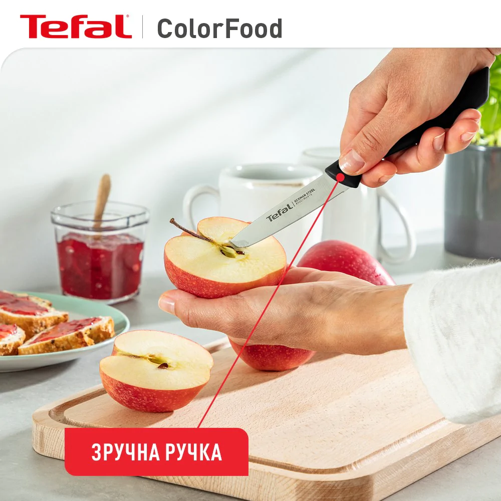 ᐉ Набір ножів Tefal ColorFood 3 предмети K2733S04 ➡ купити в