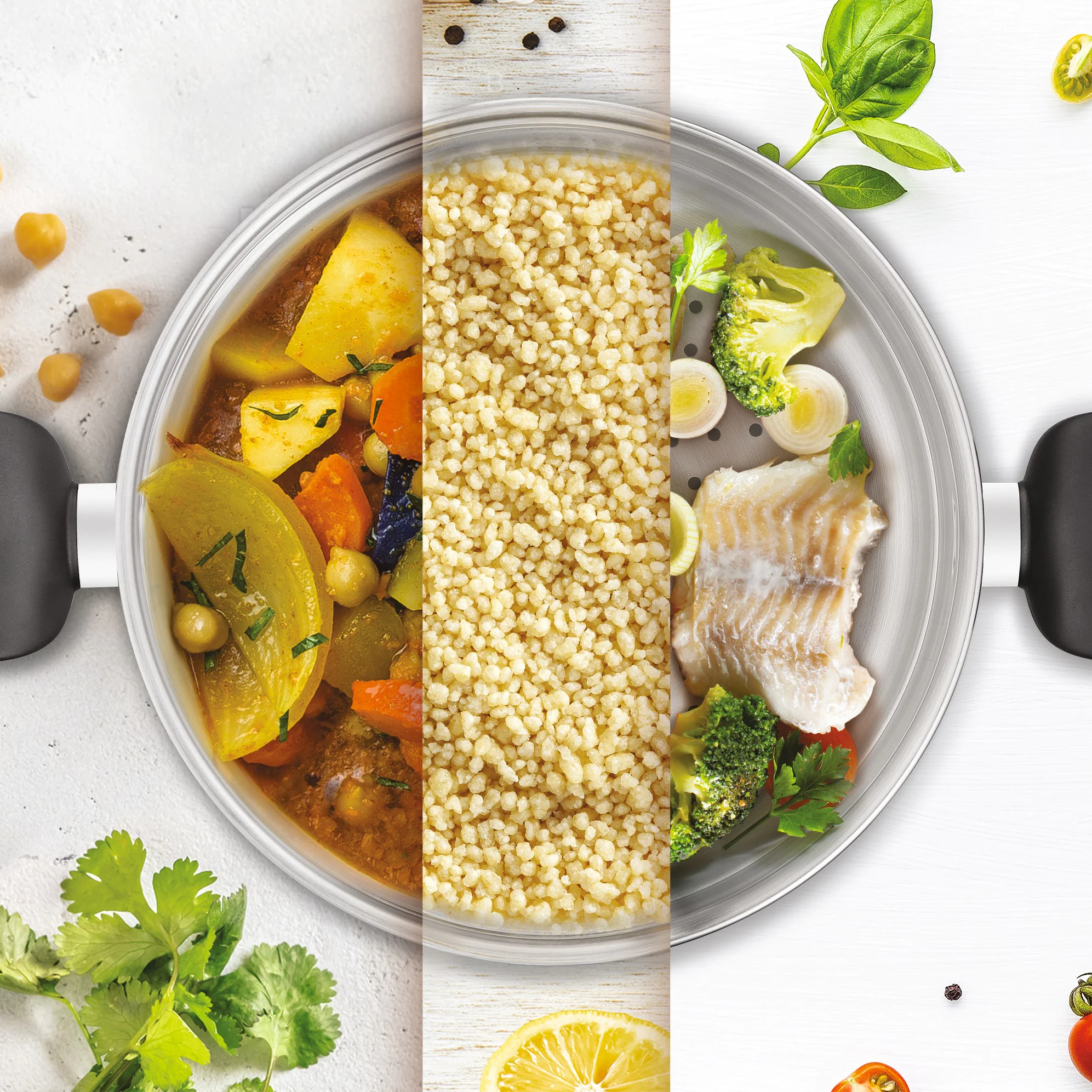 Каструля з паровим кошиком Tefal Primary 9л (24 см) E3089514